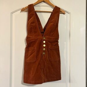 Rust Corduroy Dress
